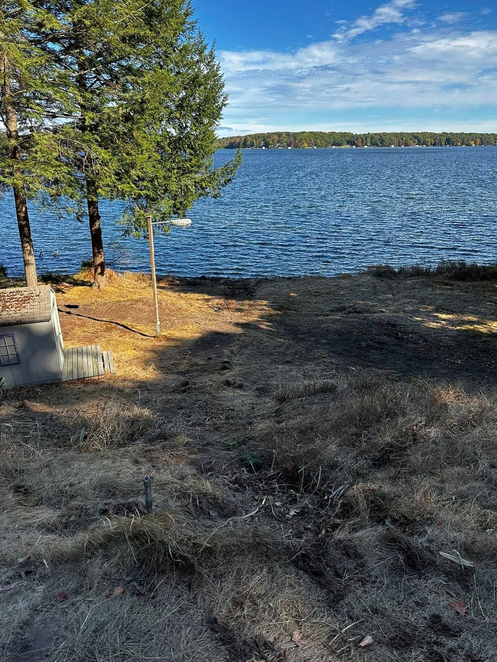 After: hillside stairs & dock removed